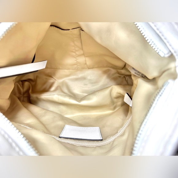 Coach Daisy Mia F23901 Cream Leather Medium Satchel Shoulder Bag Purse 2 Charms - Picture 11 of 15